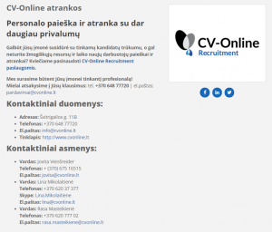 CV-Online Recruitment